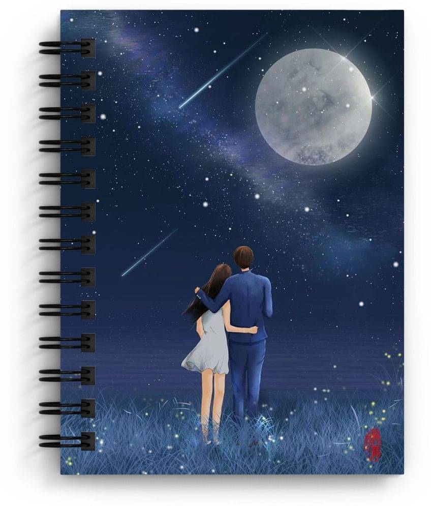     			DI-KRAFT Handcrafted Cardbord Diary A5 Diary Unruled 160 Pages (Sky Color)