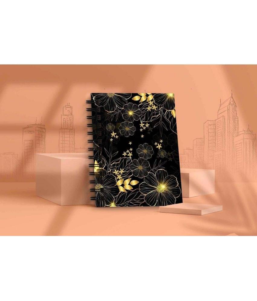     			DI-KRAFT Handcrafted Cardbord Diary A5 Diary Unruled 160 Pages (Black)