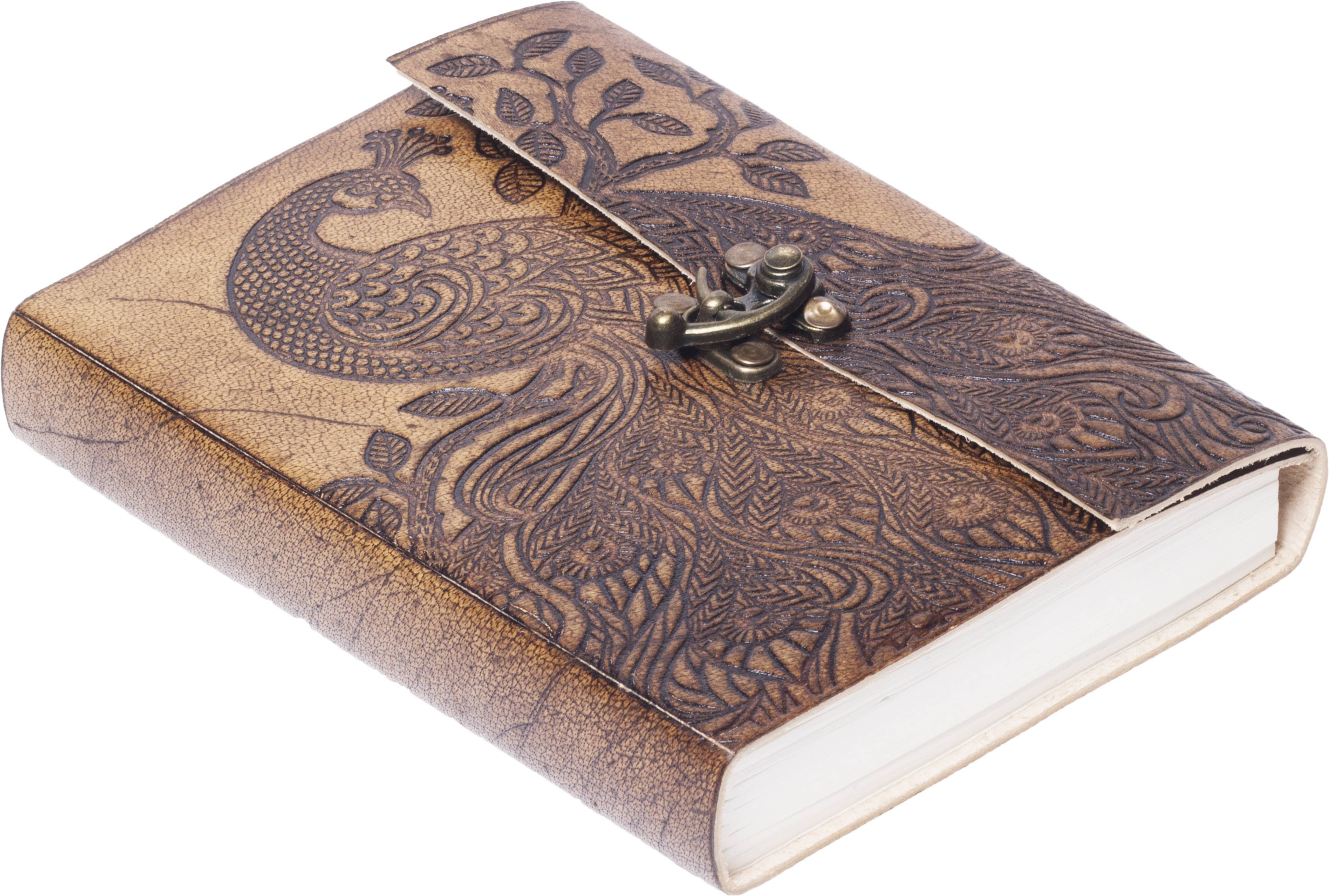     			DI-KRAFT Handmade Leather Dairy A5 Diary Unruled 200 Pages (Brown)