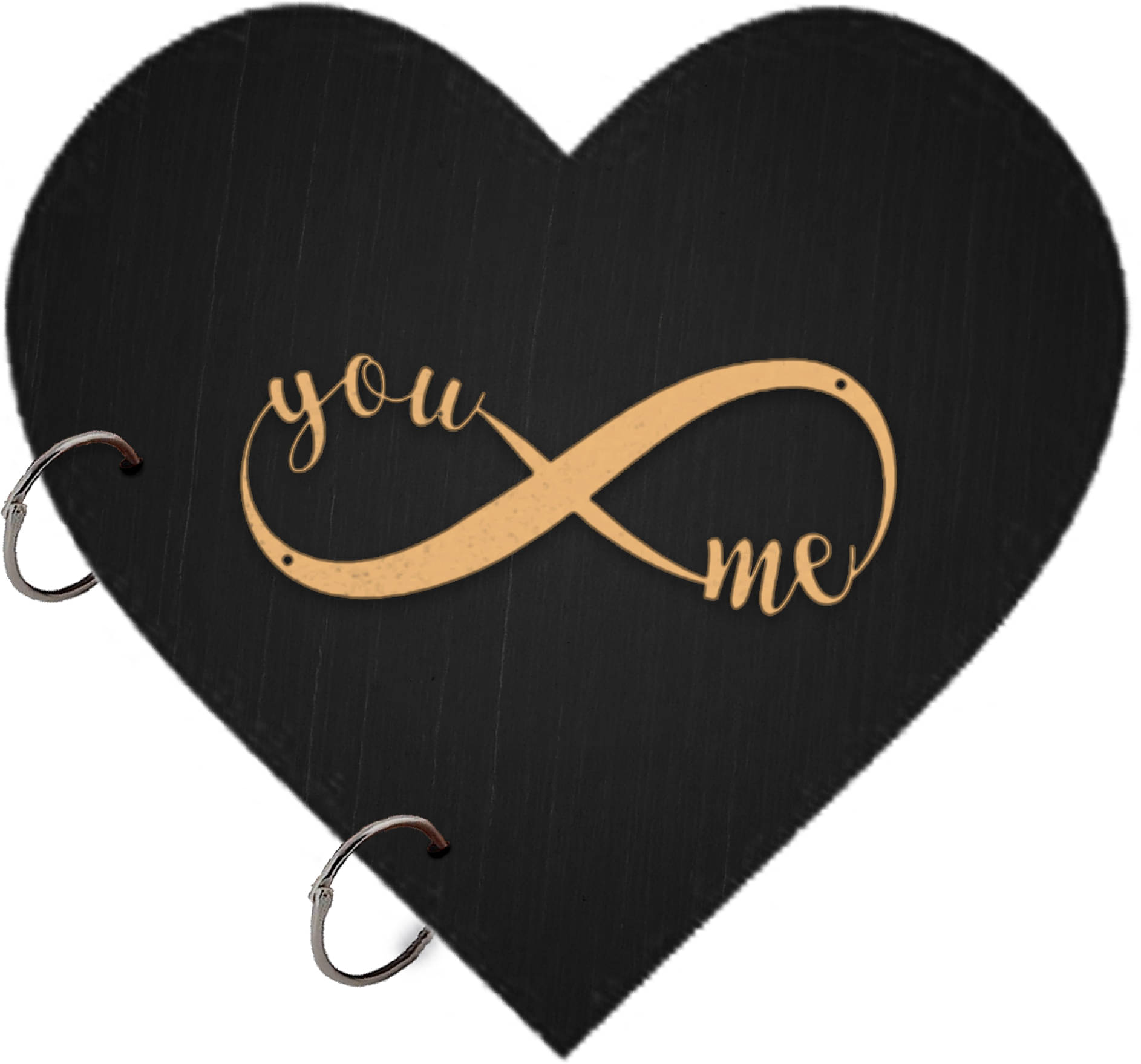     			DI-KRAFT Heart Shape valantines You & Me Printed diary A5 Diary Unruled 150 Pages (Black 12)