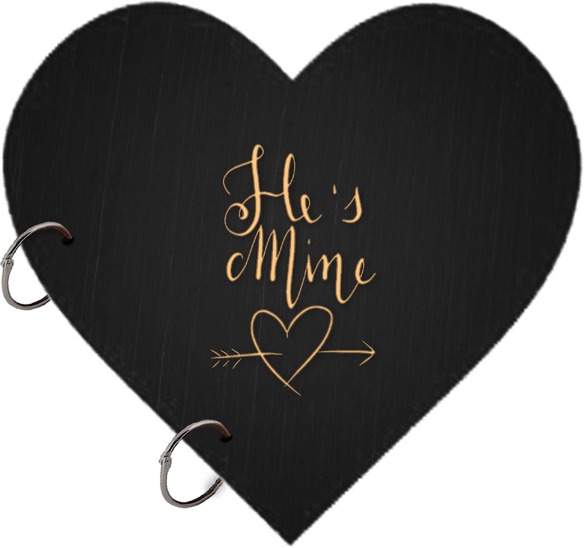     			DI-KRAFT Heart Shape valantines He's and Mine Printed diary A5 Diary Unruled 150 Pages (Black 9)