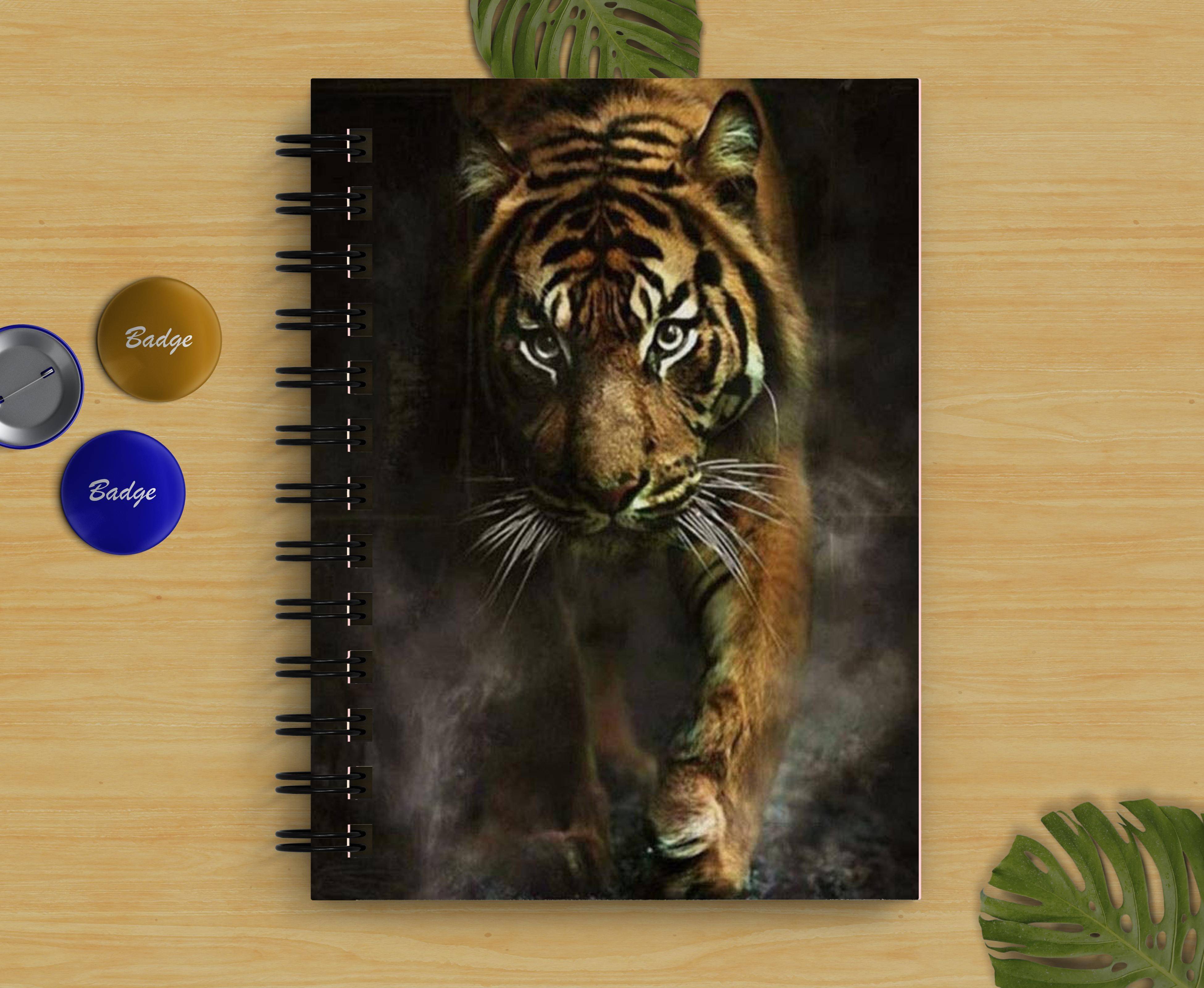     			DI-KRAFT Lion Design Wiro Binding Multicolor Notebook Unruled 160Pages 90 GSM