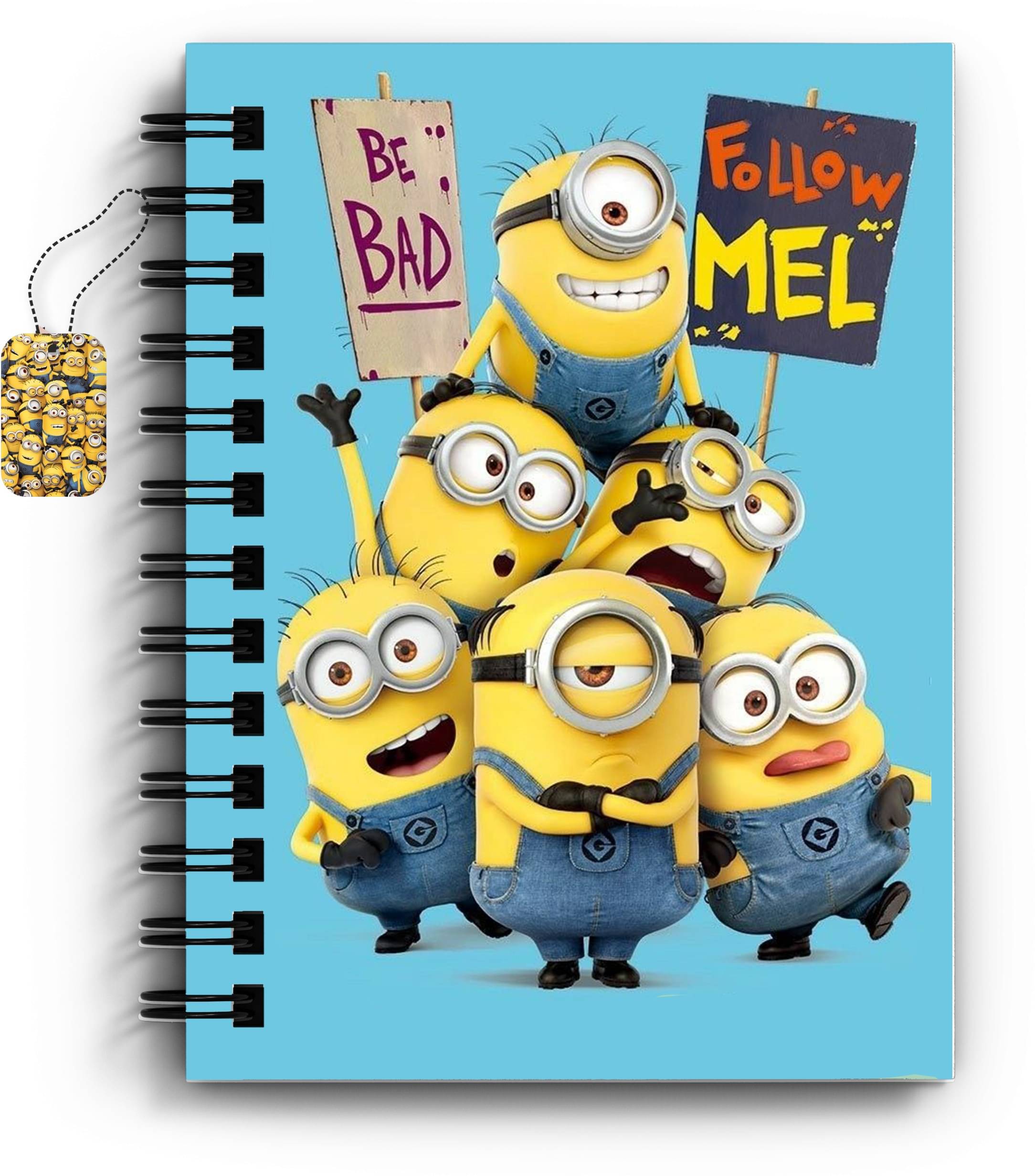     			DI-KRAFT Minions Character Printed Diary/Notebook with Bookmark A5 Diary Unruled 160 Pages (Multicolor 3)