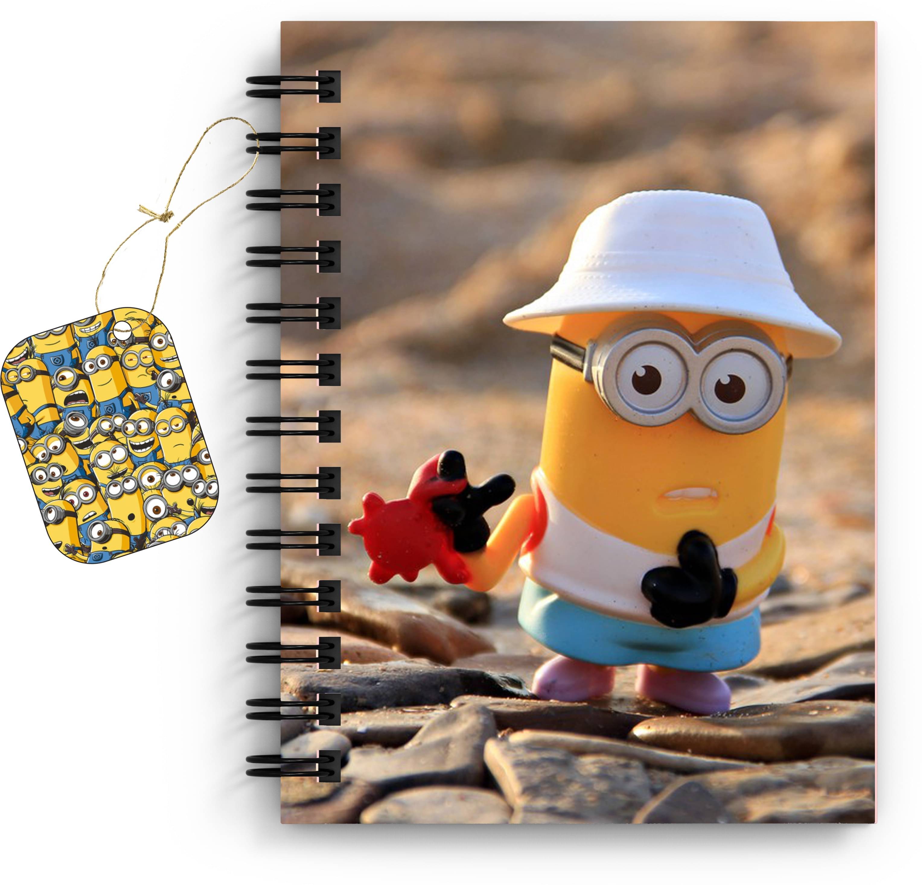     			DI-KRAFT Minions Character Printed Diary/Notebook with Bookmark A5 Diary Unruled 160 Pages (Multicolor)