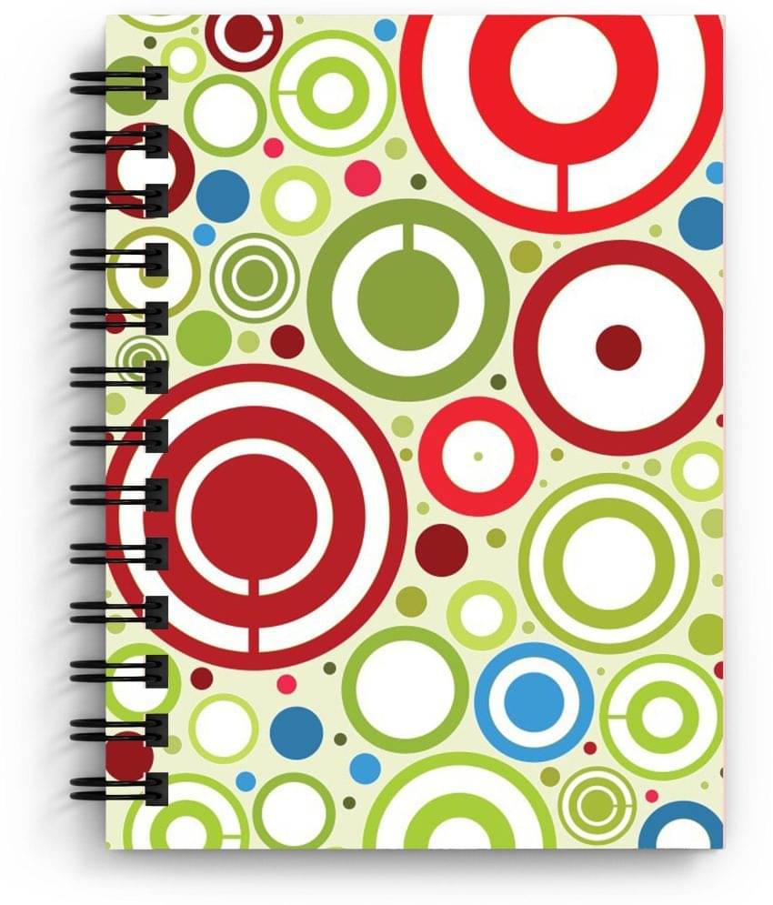     			DI-KRAFT Multicolor Circle Design Wiro Binding Multicolor Notebook Unruled 160Pages 90 GSM