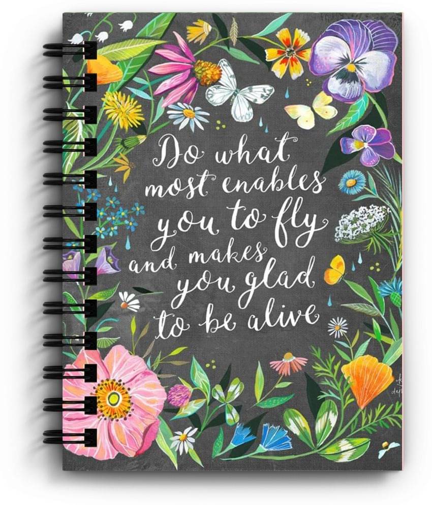     			DI-KRAFT Office & Home use notebook spiral diary (6*8 Inch) A5 Diary Unruled 160 Pages (Multicolor)