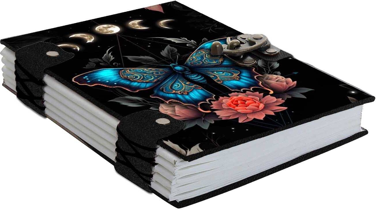     			DI-KRAFT Printed Diary Notebook With Lock Clasp For Gift/Office Use (5*7 Inch,160 Pages) A5 Diary Unruled 160 Pages (Mutlicolor-5)