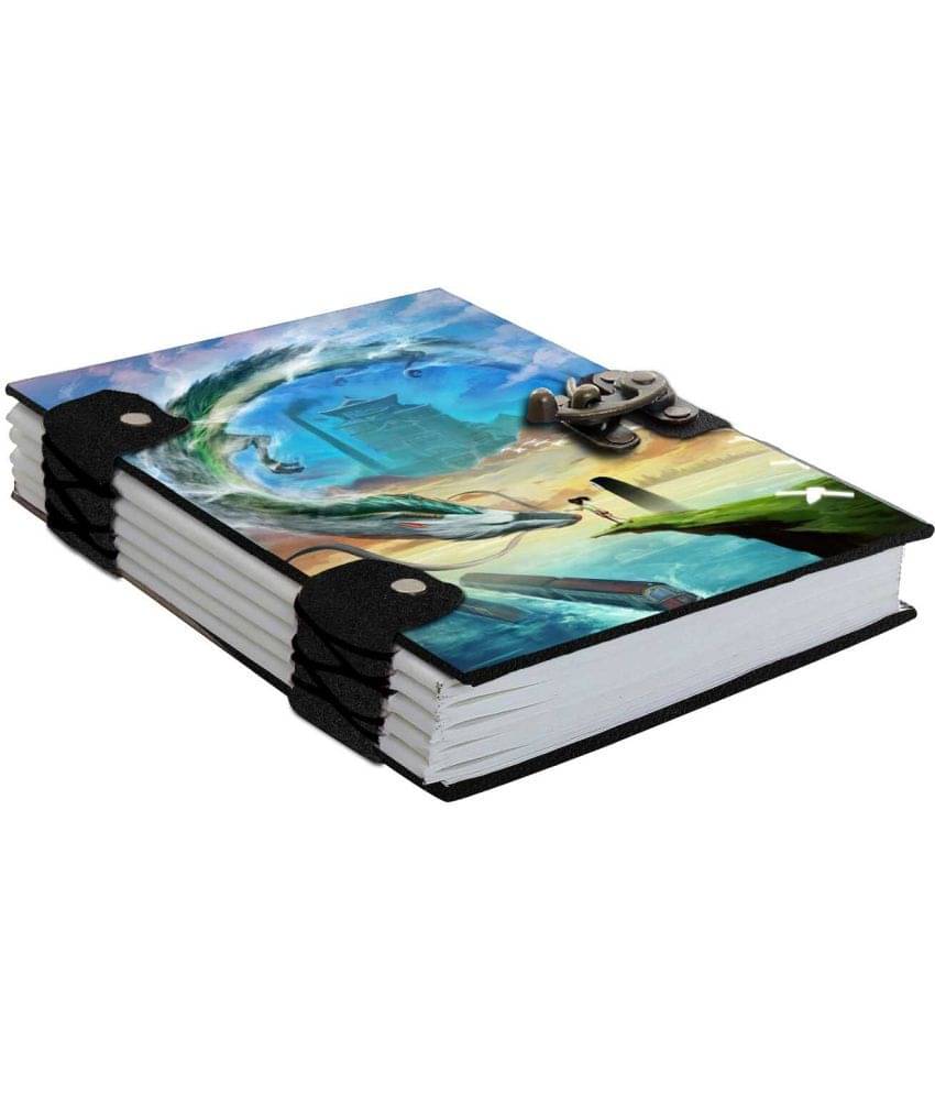     			DI-KRAFT Printed Diary Notebook With Lock Clasp For Gift/Office Use (5*7 Inch,160 Pages) A5 Diary Unruled 160 Pages (Mutlicolor-15)
