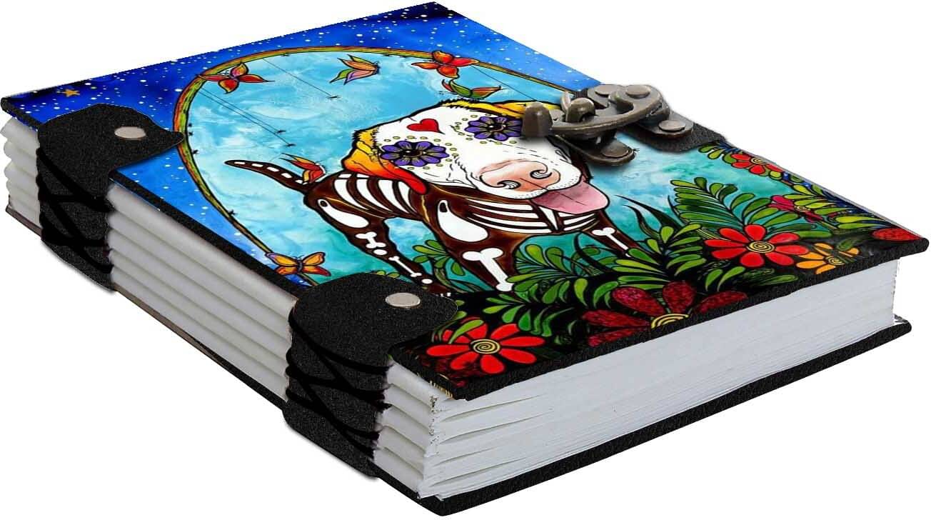     			DI-KRAFT Printed Diary Notebook With Lock Clasp For Gift/Office Use (5*7 Inch,160 Pages) A5 Diary Unruled 160 Pages (Mutlicolor-10)
