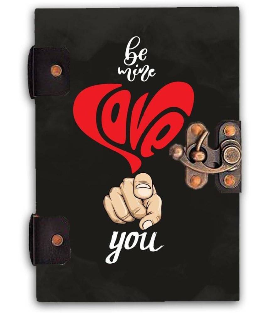     			DI-KRAFT Quote Printed Designer Cardboard Notebook 120GSM (7*5Inch) For Office & Home use A5 Diary Unruled 200 Pages (Black)