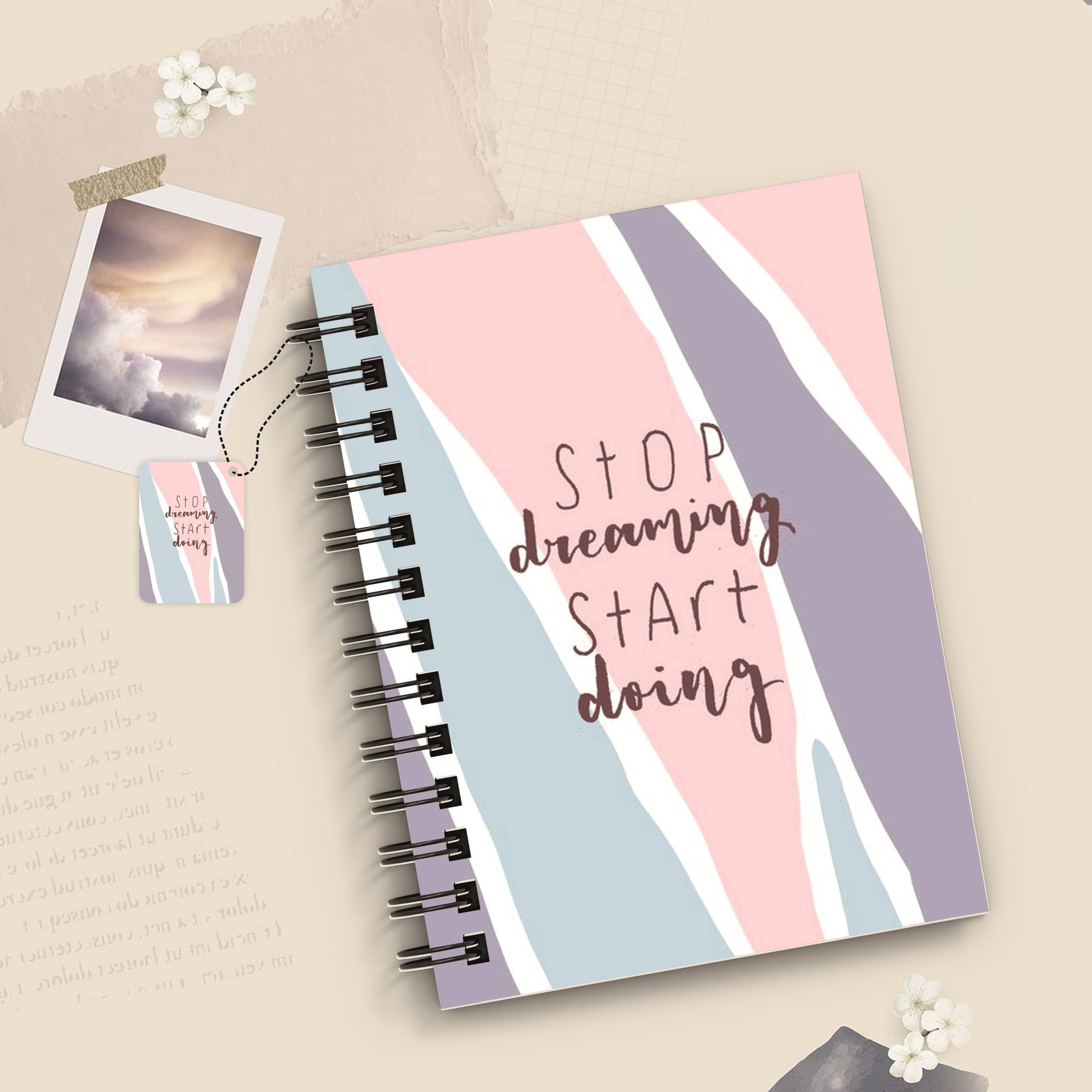     			DI-KRAFT Wiro binding diary A5 Diary Unruled 160 Pages A5 Diary Unruled 160 Pages (Multicolor 1)