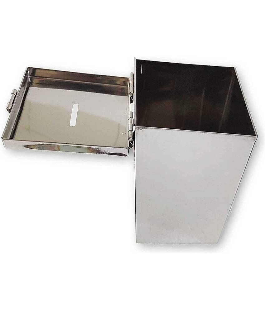 Dynore Stainless Steel Coin Box/Piggy Bank/Gullak/Donation/ Suggestion Box