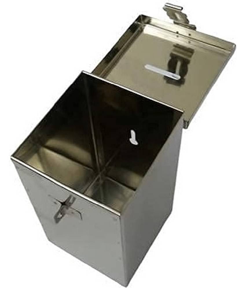 Dynore Stainless Steel Coin Box/Piggy Bank/Gullak/Donation/ Suggestion Box