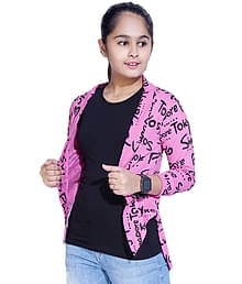 Little Funky Single Girls 100% Cotton Shrugs ( Pink )