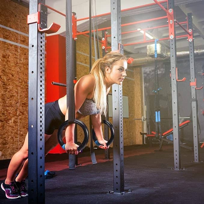 Gymnastics Rings,Roman Ring with Straps & Buckles, Calisthenic Rings for Cross Fitness Functional Training & Home Gym Workouts, Strength Training, Pull Ups Pack of 1 - Sports and Fitness Equipment | Buy online on ZillyBuy