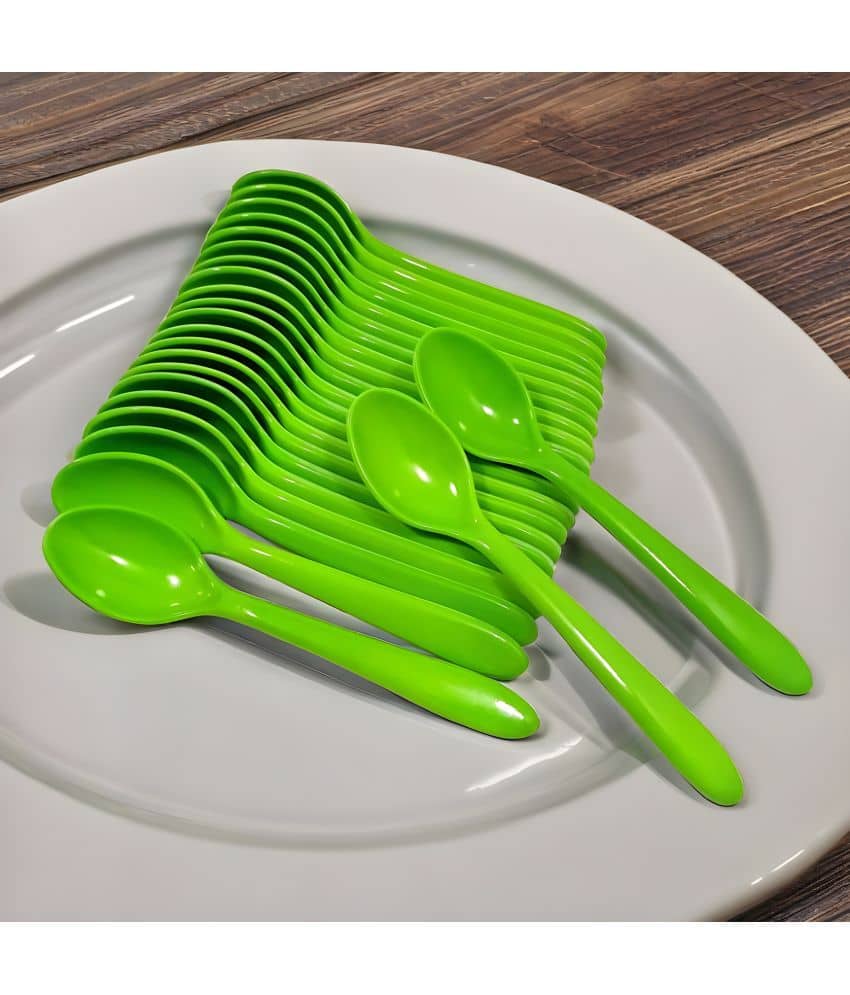Inpro Light Green Melamine Table Spoon ( Pack of 24 )