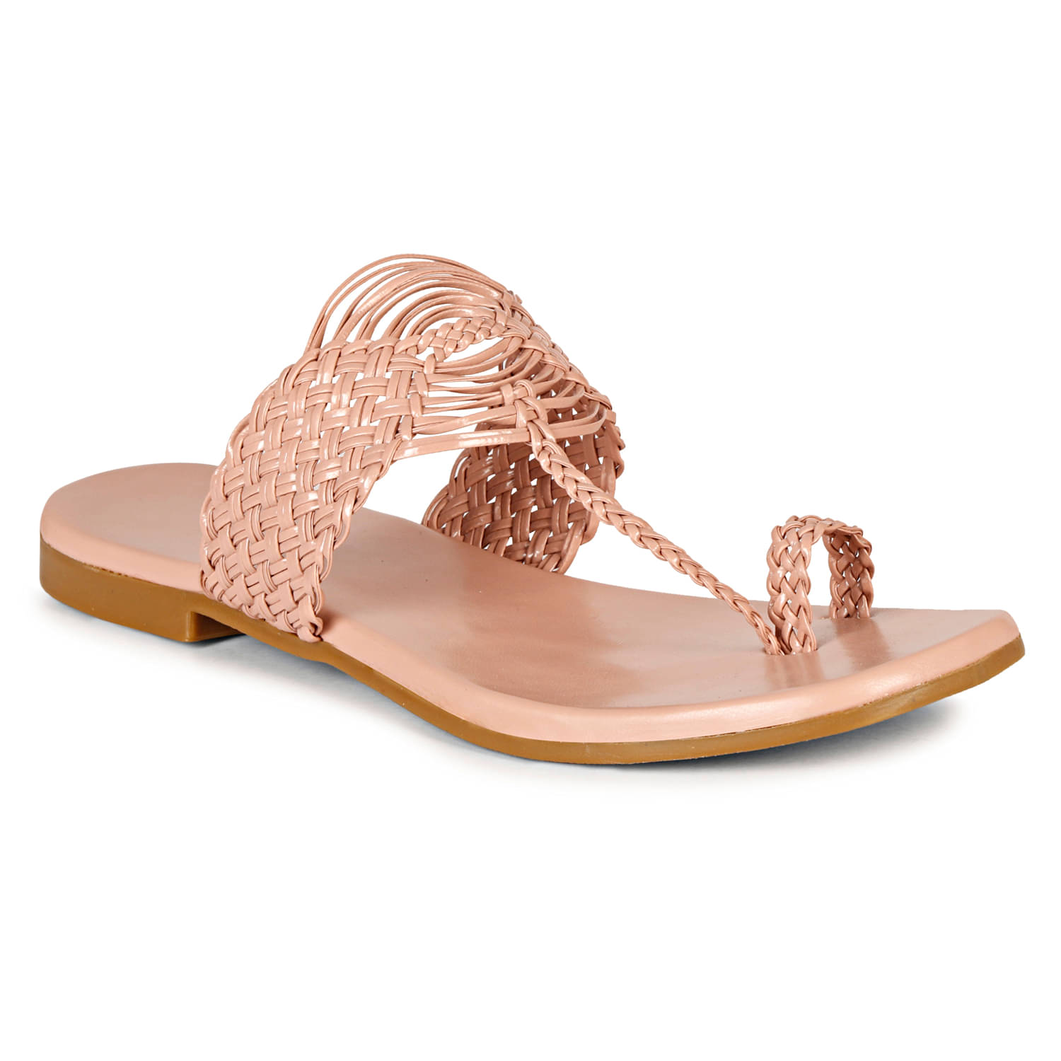     			Ishransh Peach Women's Flats
