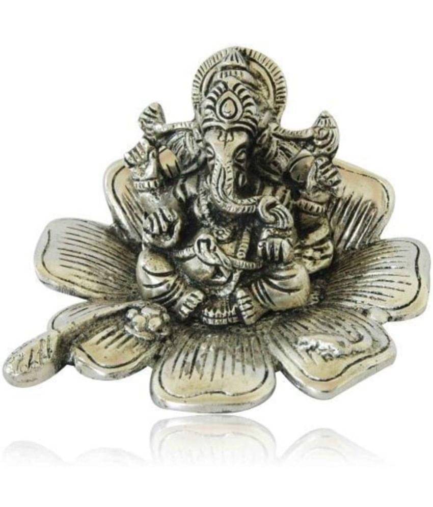 KridayKraft Aluminium Lord Ganesha Idol ( 12 cm ) KridayKraft Aluminium Lord Ganesha Idol ( 12 cm )