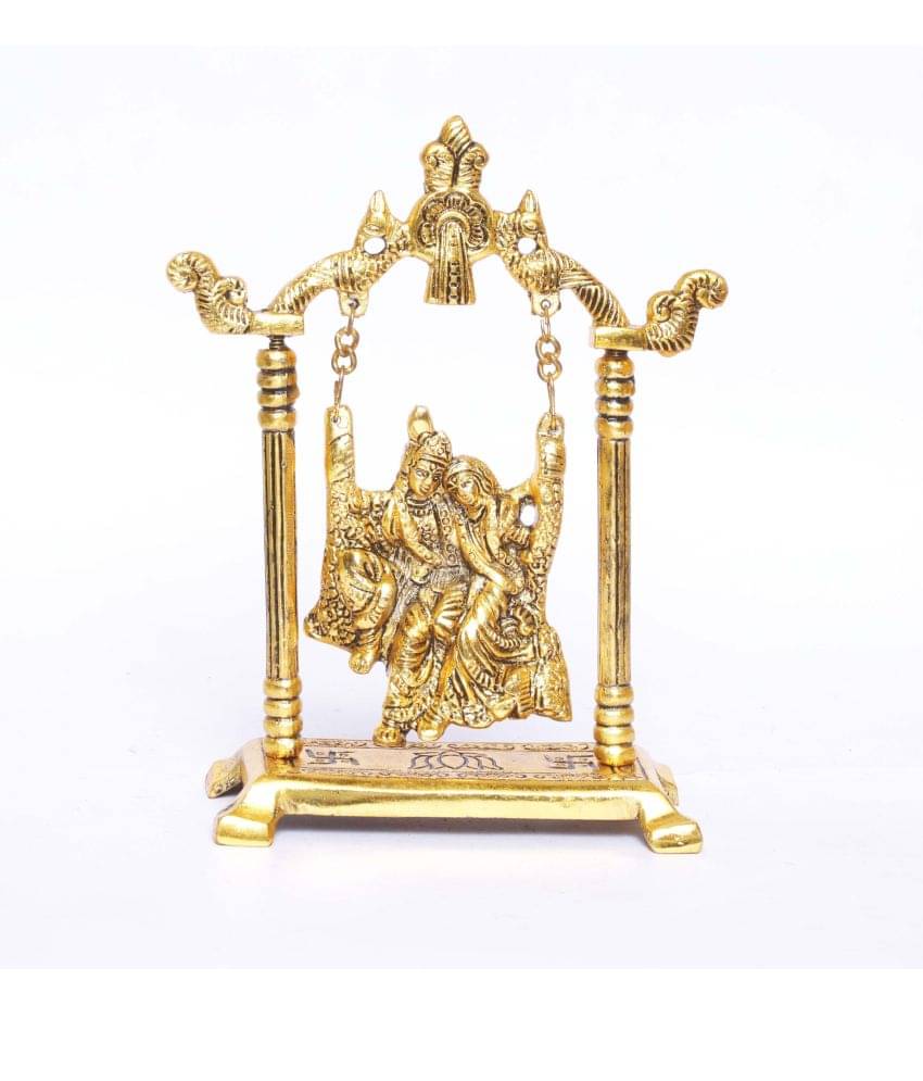 KridayKraft Aluminium Radha Krishna Idol ( 20 cm ) KridayKraft Aluminium Radha Krishna Idol ( 20 cm )