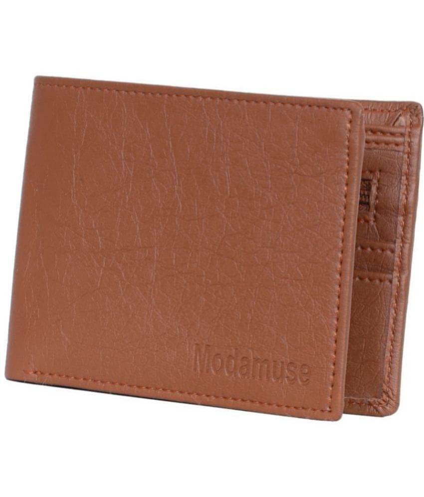     			MODAMUSE Brown Faux Leather Men's Regular Wallet ( Pack of 1 )