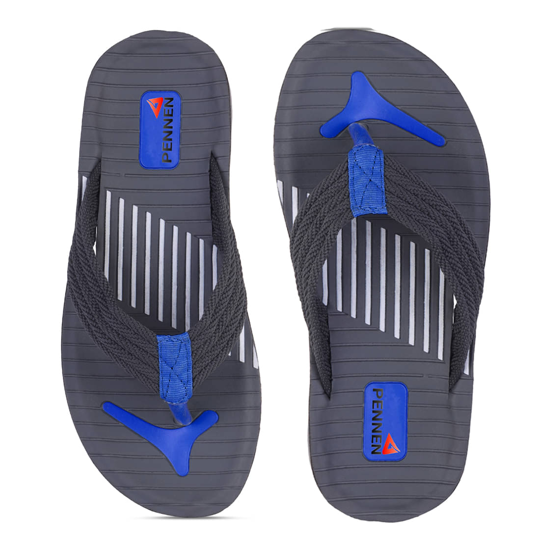     			PENNEN Grey Men's Thong Flip Flop