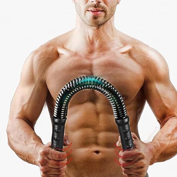 Power Twister Bar For Upper Body Exercise for Chest, Shoulder, Forearm, Bicep, Home-Workout Accessories, Spring Bar Equipment, Pack of 1 - Sports and Fitness Equipment | Buy online on ZillyBuy