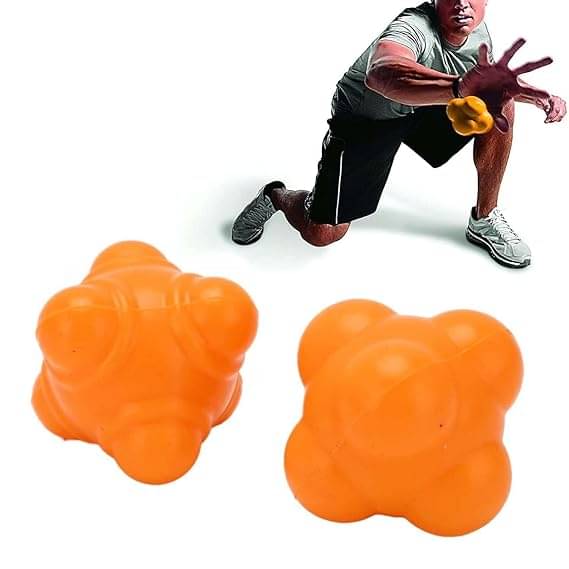 Reaction Balls, 2 Pack Coordination Ball Agility & Speed Reflex Training Game Sports Ball TPR Low Difficulty for Baseball Soccer Softball Basketball. Reaction Balls, 2 Pack Coordination Ball Agility & Speed Reflex Training Game Sports Ball TPR Low Difficulty for Baseball Soccer Softball Basketball.