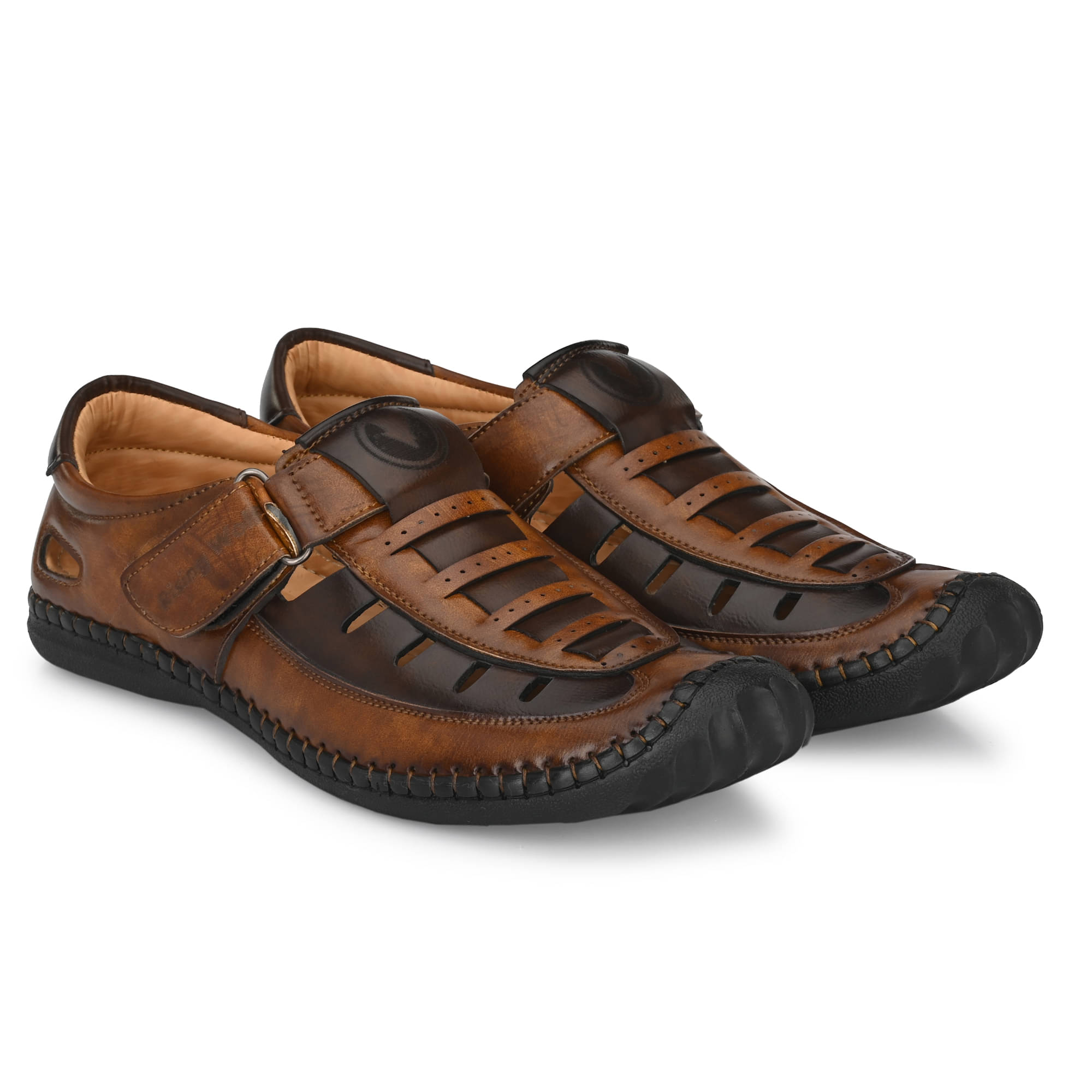     			Rising Wolf - Tan Men's Sandals