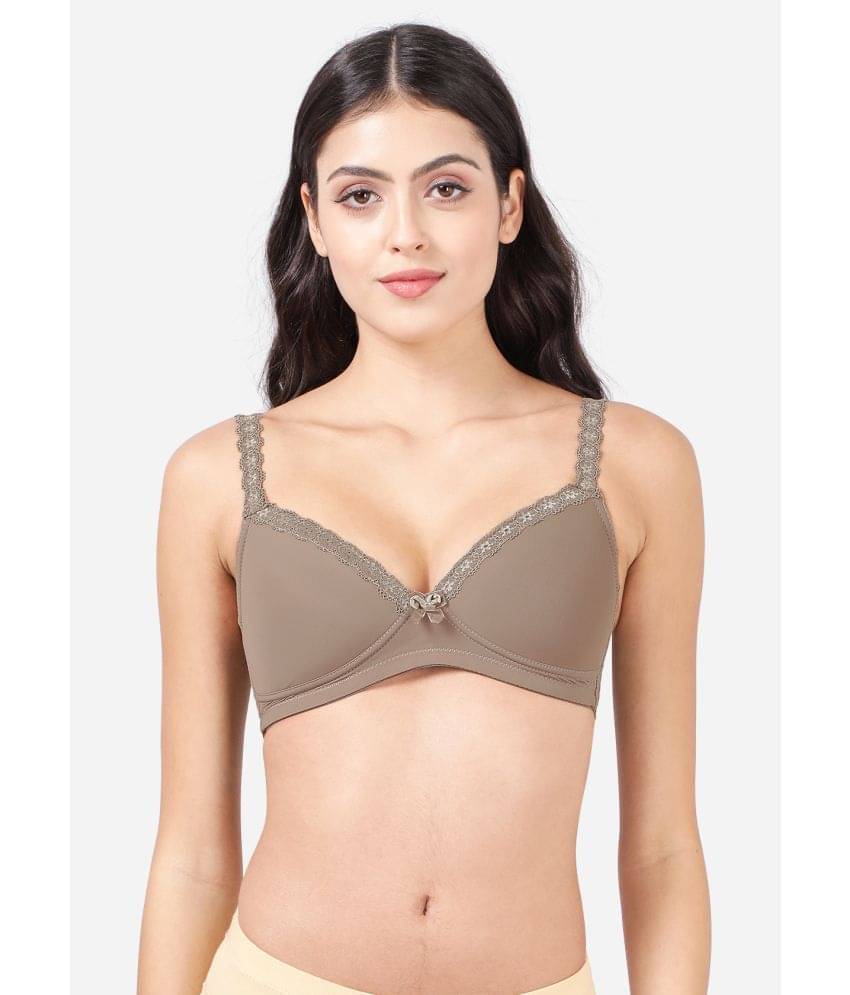 Taabu Lace Women's T-Shirt Bra ( Brown ) ST006-TaupeBrown     			Taabu Lace Women's T-Shirt Bra ( Brown ) ST006-TaupeBrown