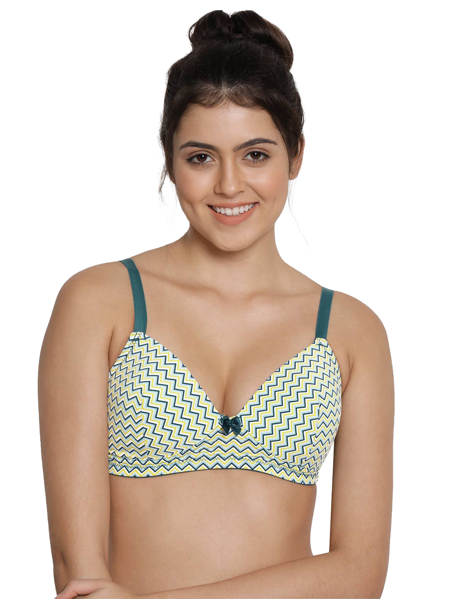 Taabu Nylon Women's T-Shirt Bra ( Green ) PRTB011-CadmiumGreen Taabu Nylon Women's T-Shirt Bra ( Green ) PRTB011-CadmiumGreen