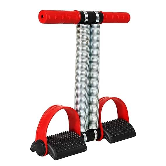     			Tummy Trimmer, Waist Trimmers, Double Spring Tummy Trimmer, Ab Exerciser,Body Toner, Fat Burner, Fitness Equipment, Abdominal Exercise for Men & Women (Tummy Trimmer) Pack of 1 Red