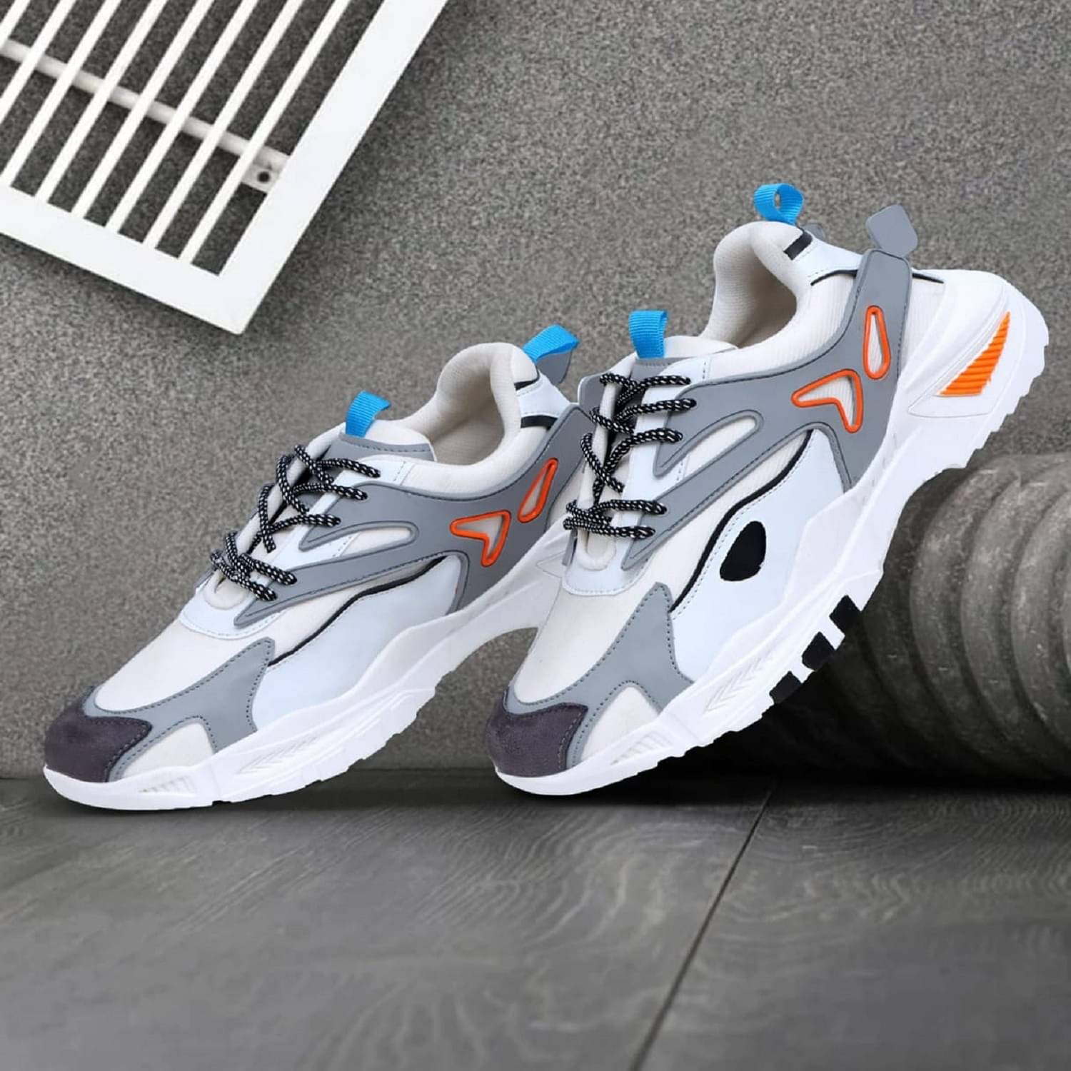     			VATELIO Stylish/Comfortable White Men's Lifestyle Shoes