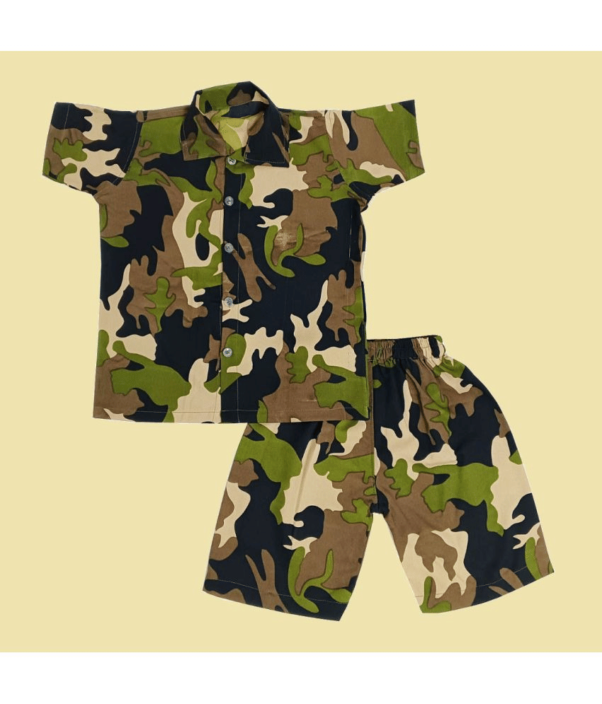     			harshvardhanmart.com Pack of 1 Boys Cotton Blend Shirt & Shorts Set ( Multicolor )