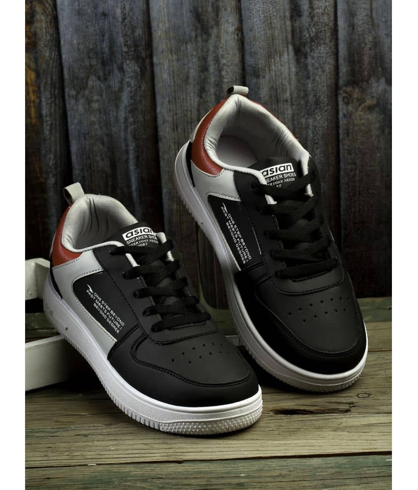 ASIAN THUNDER-03 Black Men's Sneakers - Casual Shoes | Buy online on ZillyBuy