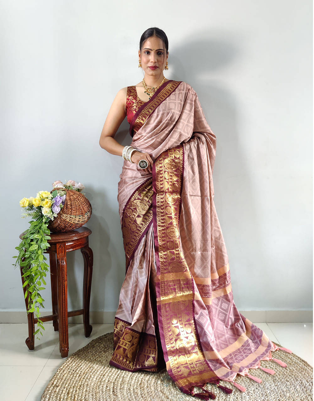 Aika Banarasi Silk Embellished Saree With Unstitched Blouse Piece ( LightBLue ) Aika Banarasi Silk Embellished Saree With Unstitched Blouse Piece ( LightBLue )