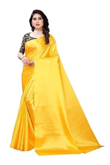 Aika Banarasi Silk Embellished Saree With Unstitched Blouse Piece ( Black ) - Sarees | Buy online on ZillyBuy