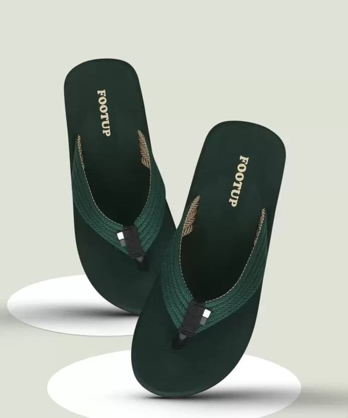     			Footup Green Men's Daily Slipper
