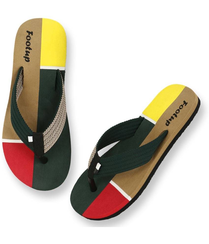     			Footup Green Men's Daily Slipper