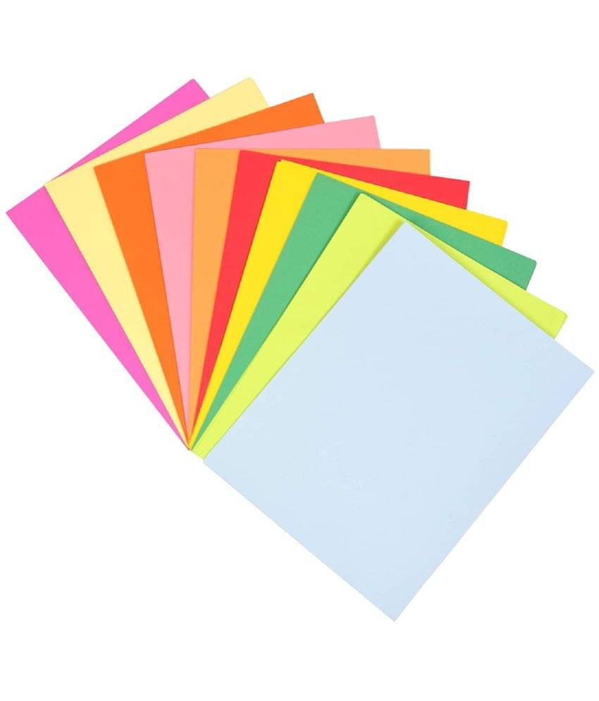 PRANSUNITA Other 50 Bright Neon Shade 160 gsm Hard A4 Both Side Sheets ( Pack of 1 ) PRANSUNITA Other 50 Bright Neon Shade 160 gsm Hard A4 Both Side Sheets ( Pack of 1 )