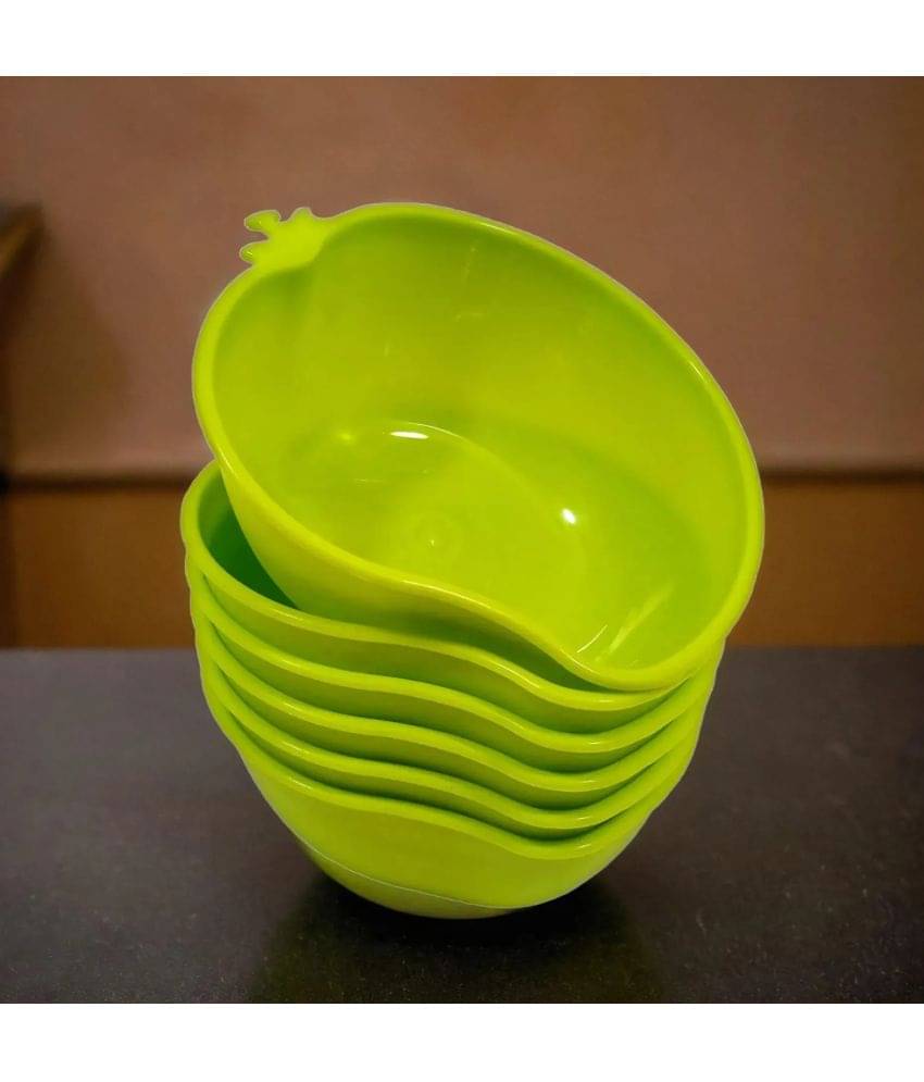     			kitchrox Plastic bowls Plastic Snacks Bowl 120 mL ( Set of 6 )