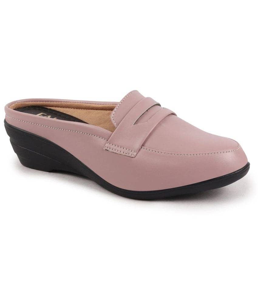 Fausto Peach Women's Mules Heels Fausto Peach Women's Mules Heels