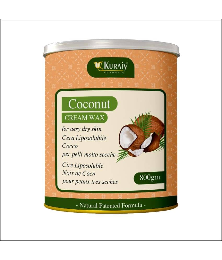     			KURAIY Coconut Wax for Smooth Hair Removal - 800gm Coconut extracts (Pack of 1)