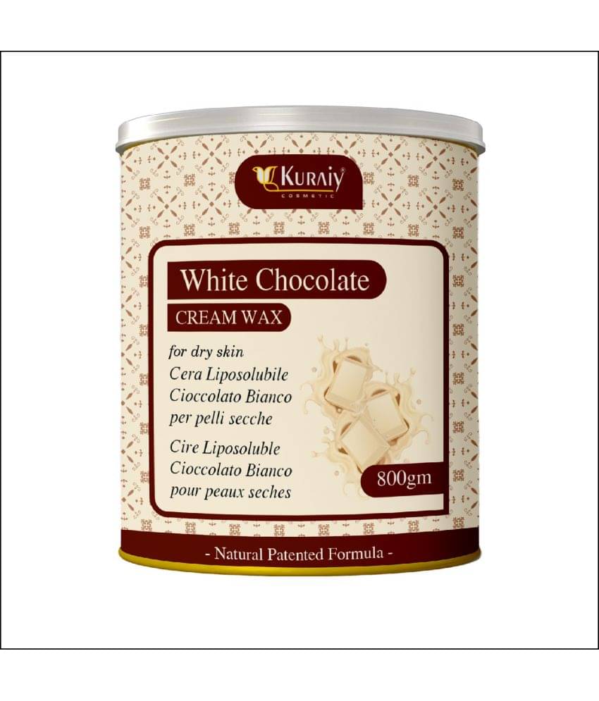     			KURAIY White Chocolate Wax for Smooth Hair Removal - 800gm White chocolate extracts(Pack of 1)