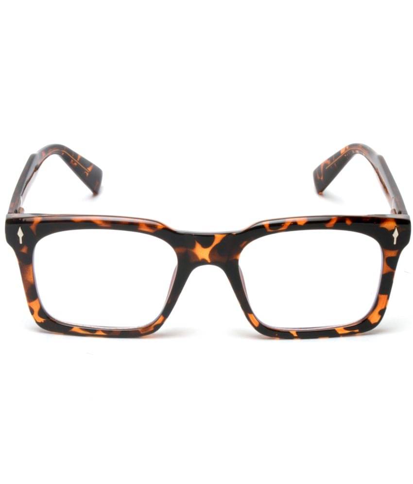     			OREADERS Brown Square Eyeglass Frame ( Pack of 1 )