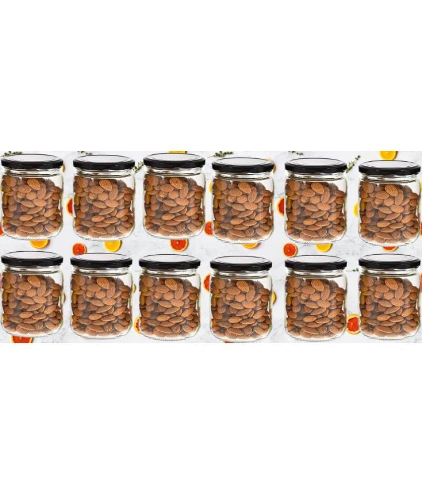     			Somil  Glass Container Glass Transparent Cookie Container ( Set of 12 )