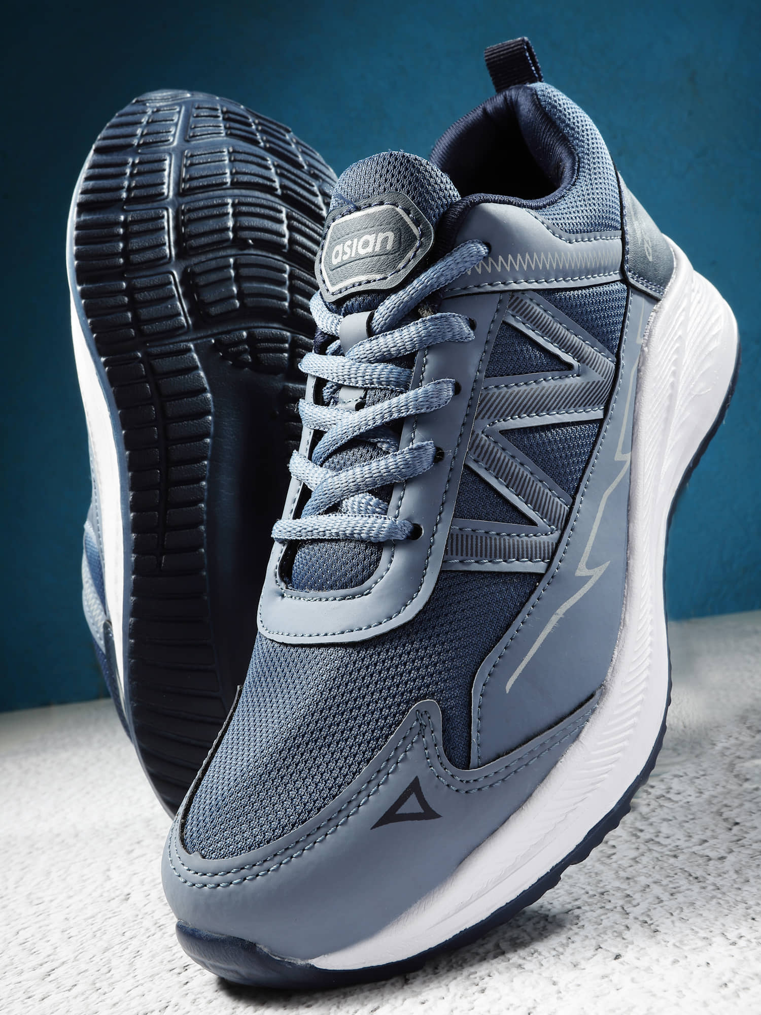 ASIAN TURBO-06 Navy Blue Men's Sports Running Shoes - Sports Shoes | Buy online on ZillyBuy