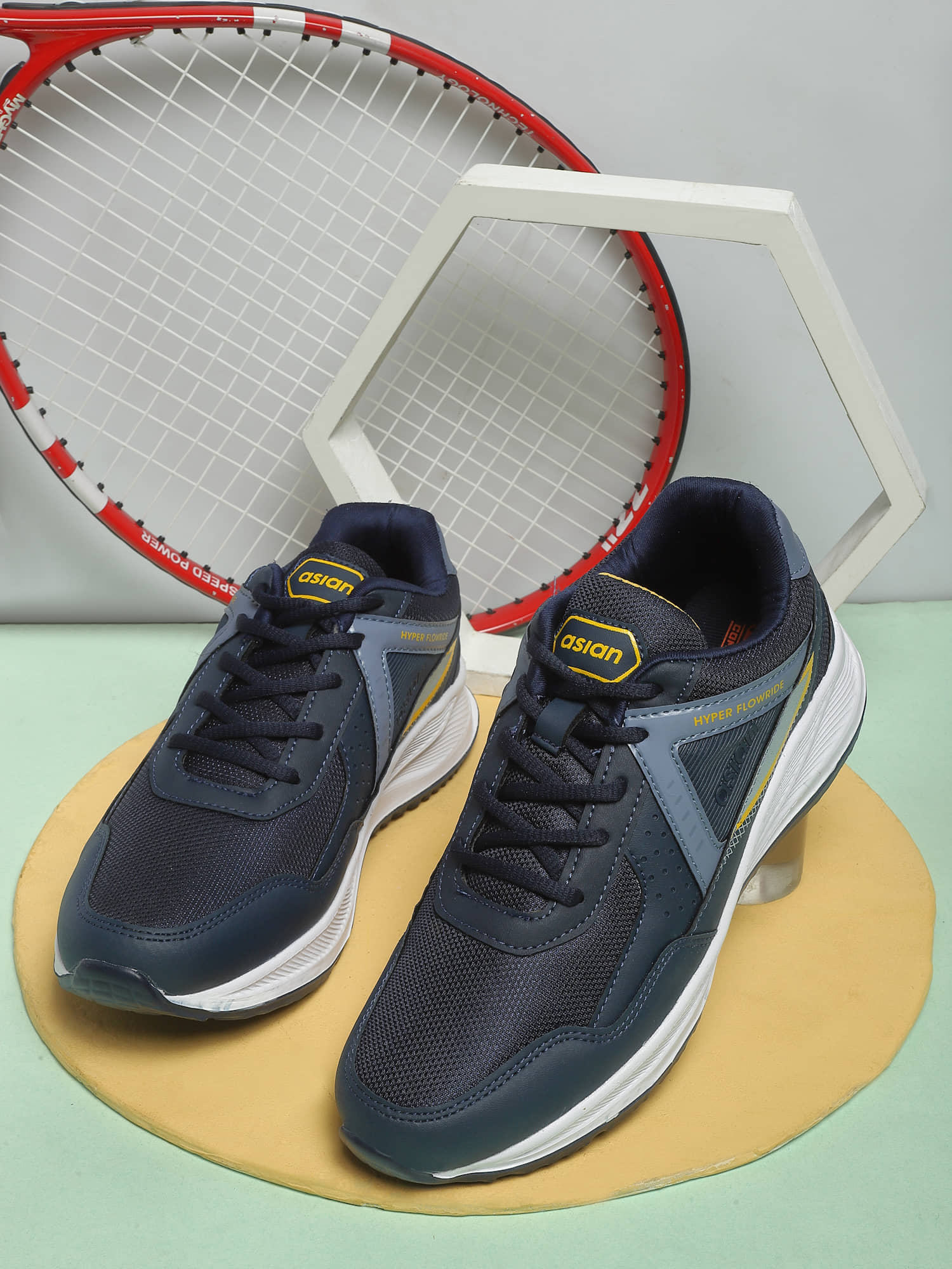 ASIAN TURBO-13 Navy Blue Men's Sports Running Shoes - Sports Shoes | Buy online on ZillyBuy