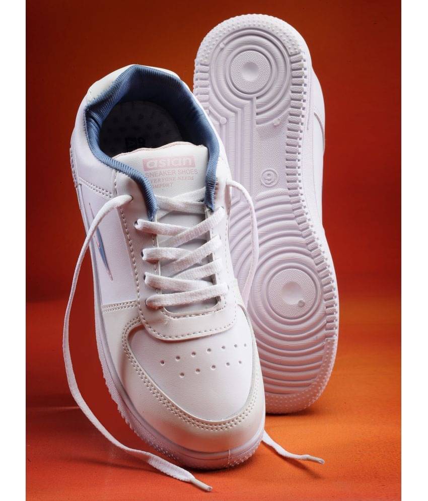     			ASIAN White Women's Sneakers