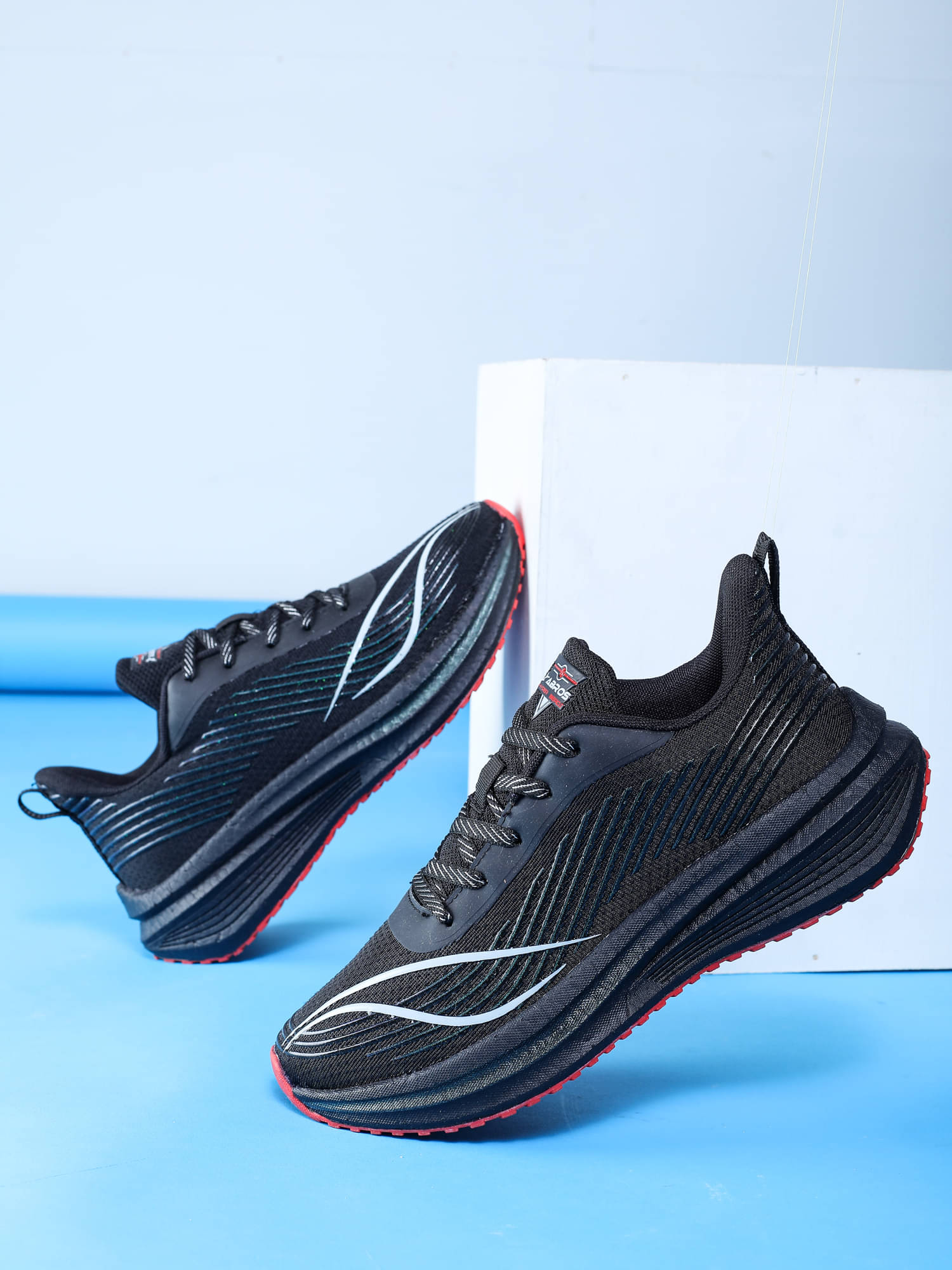     			Abros CLIFF Black Men's Sports Running Shoes