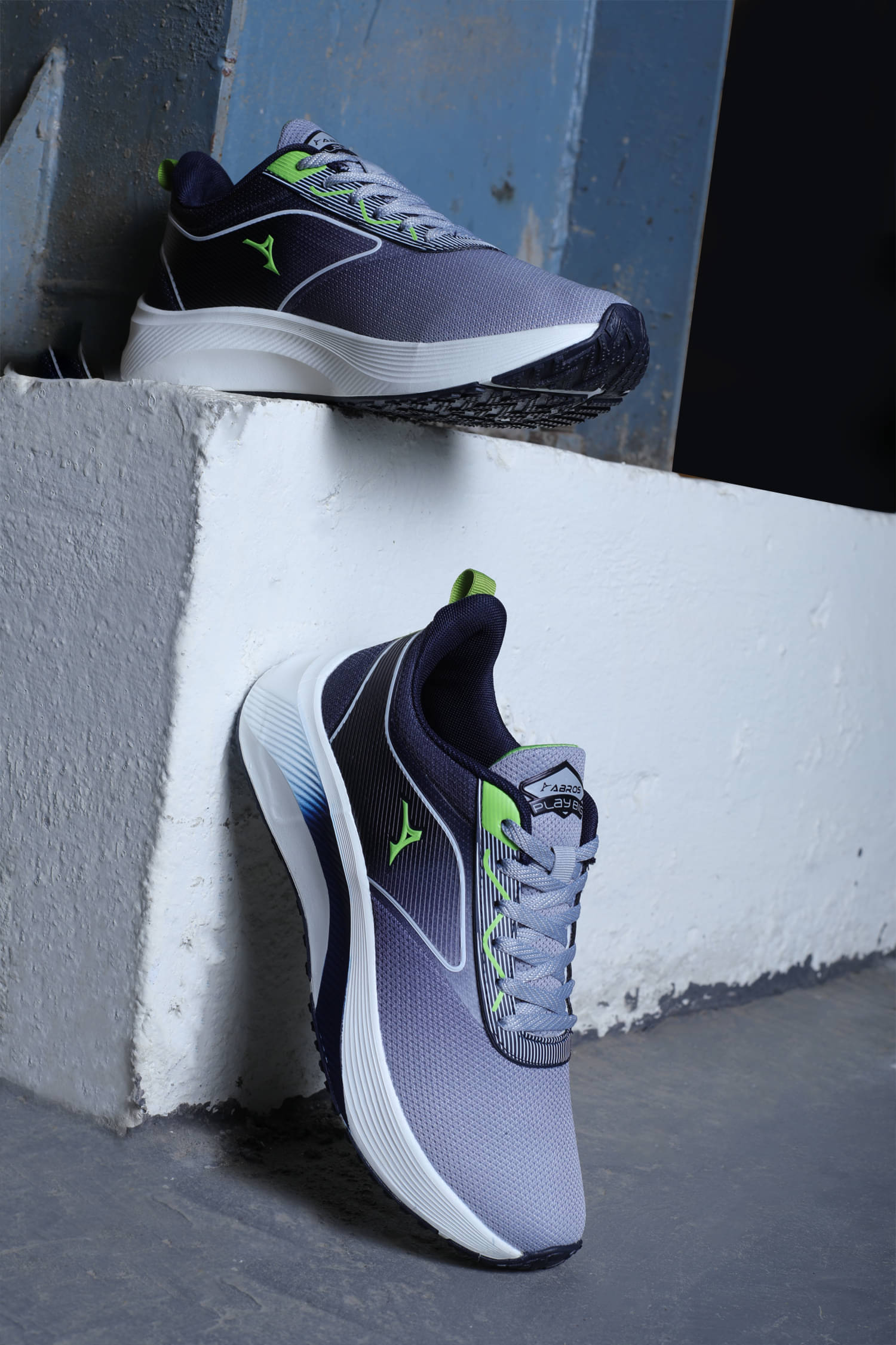     			Abros INTER CEPTOR-5 Gray Men's Sports Running Shoes